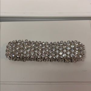 Costume Jewelry Silver Crystal Bracelet